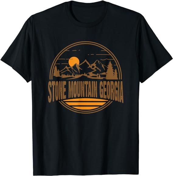 Vintage Stone Mountain, Georgia GA Home State Gift T-Shirt